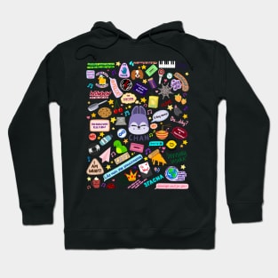 Chan doodle (black) Hoodie